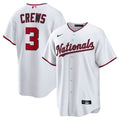 Dylan Crews Washington Nationals Nike Home Replica Jersey - White | MLB Fan Gear