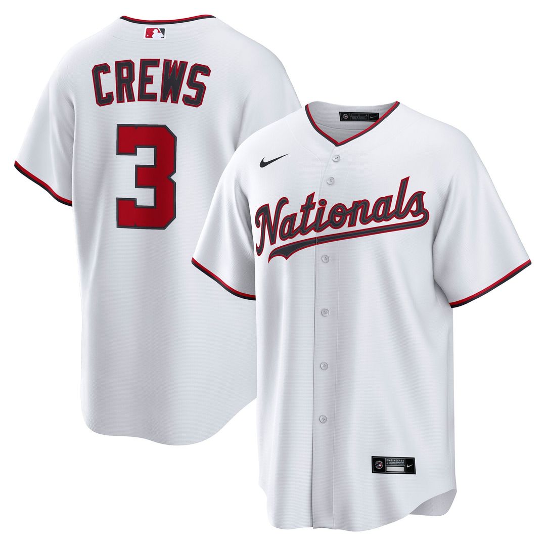 Dylan Crews Washington Nationals Nike Alternate Replica Jersey - Navy | MLB Fan Gear