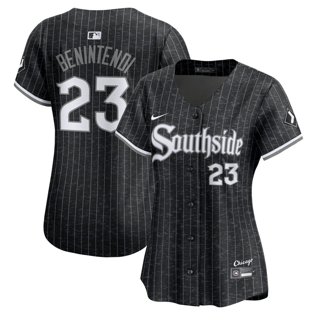Andrew Benintendi Chicago White Sox Nike Women's City Connect Limited Jersey - Black | MLB Fan Gear
