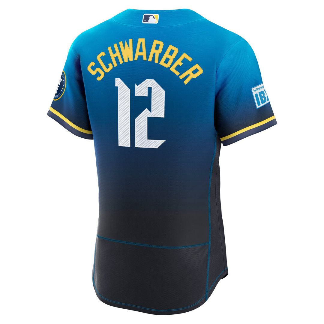 Kyle Schwarber Philadelphia Phillies Nike City Connect Authentic Sponsor Patch Jersey - Navy | MLB Fan Gear