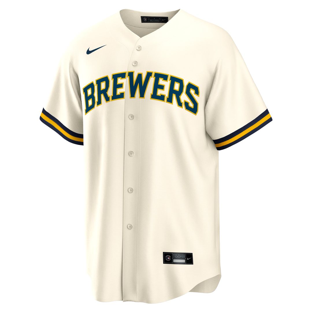 William Contreras Milwaukee Brewers Nike Home Replica Jersey - Cream | MLB Fan Gear