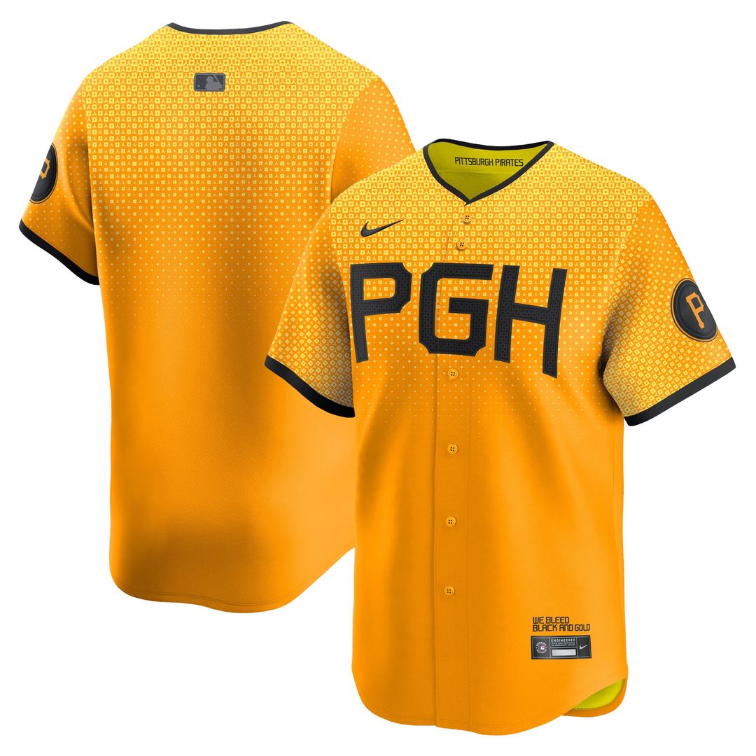 Pittsburgh Pirates Nike City Connect Limited Jersey - Gold | MLB Fan Gear