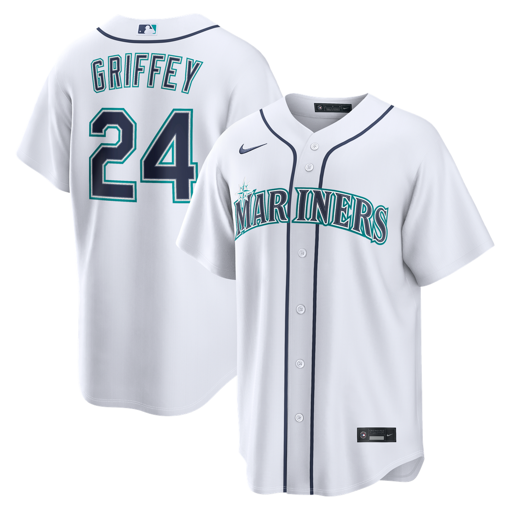 Ken Griffey Jr. Seattle Mariners Nike Home Replica Jersey - White | MLB Fan Gear