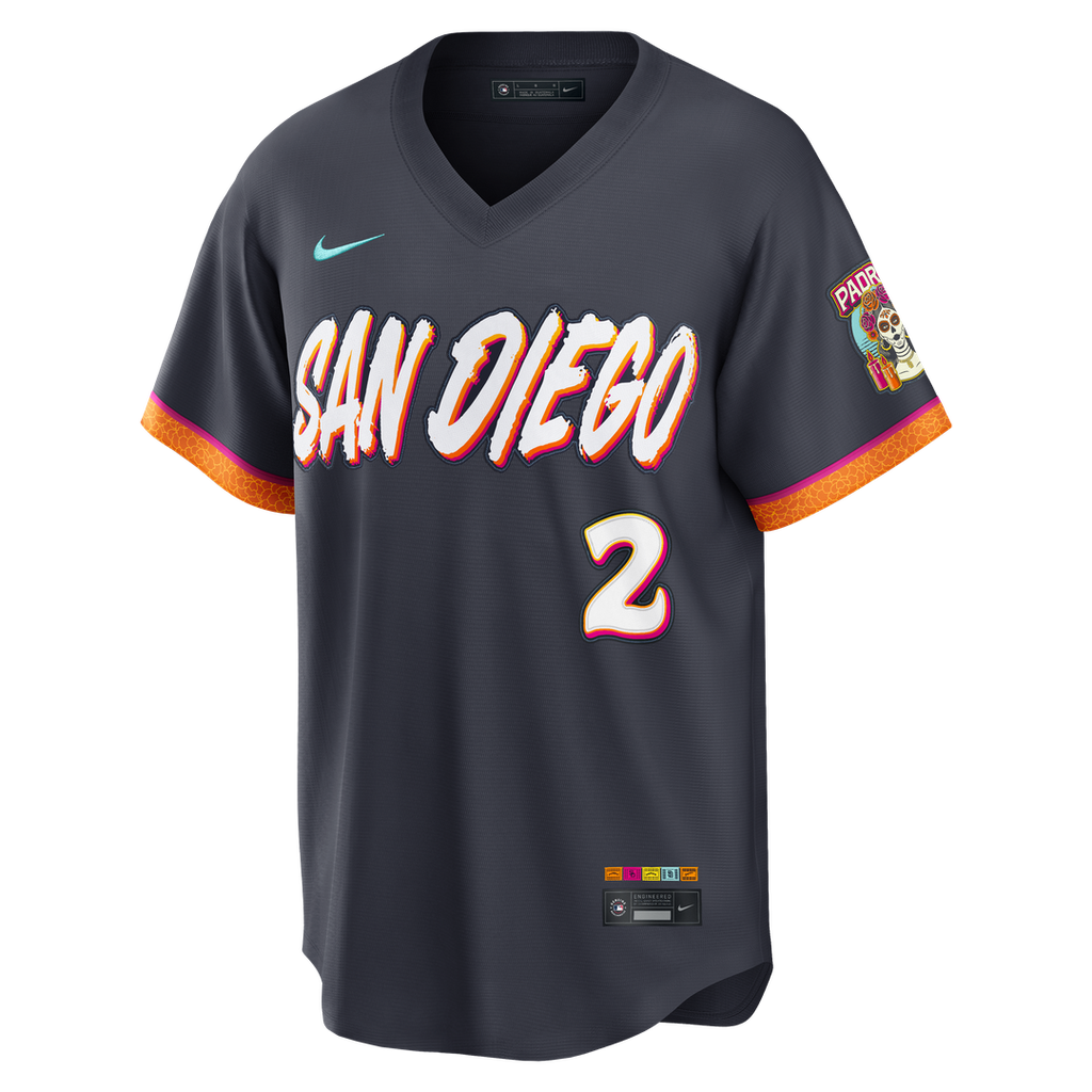 Xander Bogaerts San Diego Padres Nike 2026 City Connect Stadium Jersey - Obsidian | MLB Fan Gear