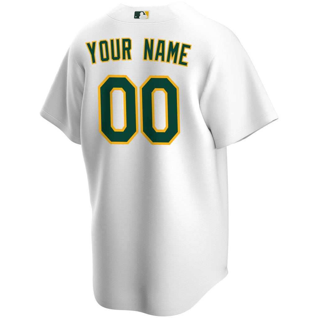 Athletics Nike Home Replica Custom Jersey - White | MLB Fan Gear