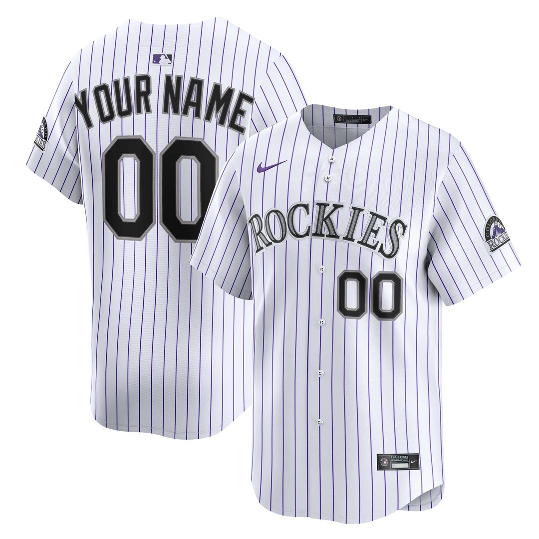 Colorado Rockies Nike Home Limited Custom Jersey - White | MLB Fan Gear
