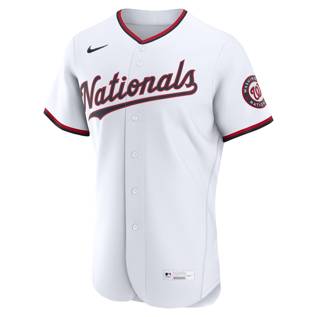 Washington Nationals Nike Home Authentic Custom Jersey - White | MLB Fan Gear