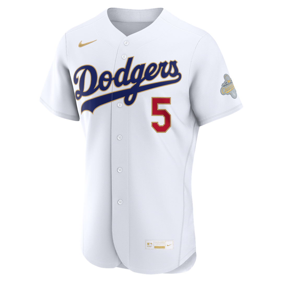 Freddie Freeman Los Angeles Dodgers Nike 2026 Gold Collection Authentic Jersey - White | MLB Fan Gear
