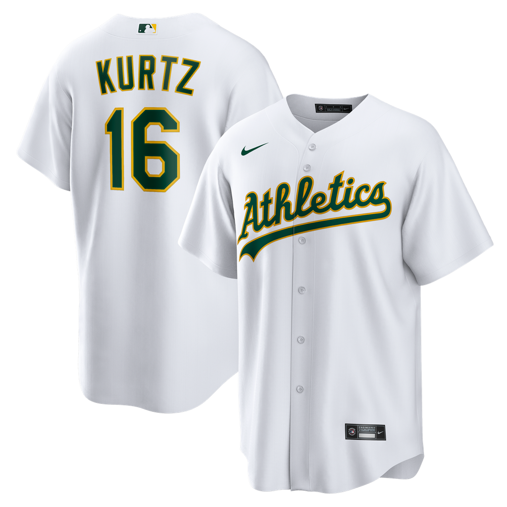 Nick Kurtz Athletics Nike Home Replica Player Jersey - White | MLB Fan Gear