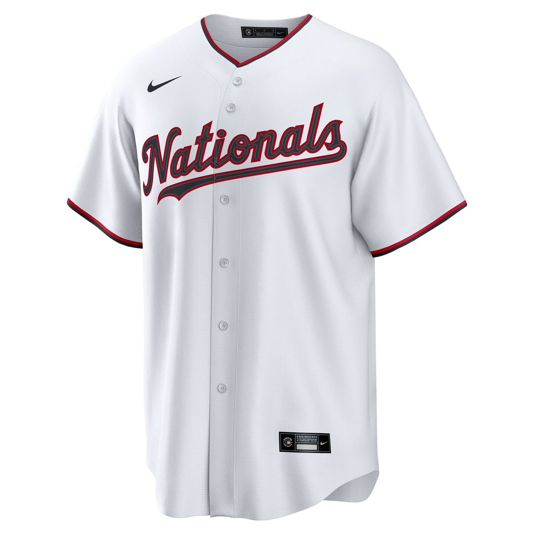 Washington Nationals Nike Home Custom Replica Jersey - White | MLB Fan Gear