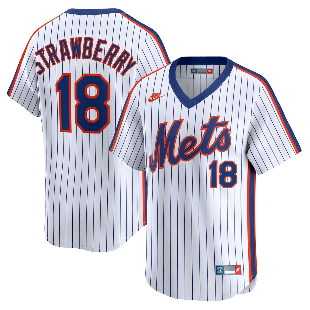 Darryl Strawberry New York Mets Nike Throwback Cooperstown Collection Limited Jersey - White | MLB Fan Gear
