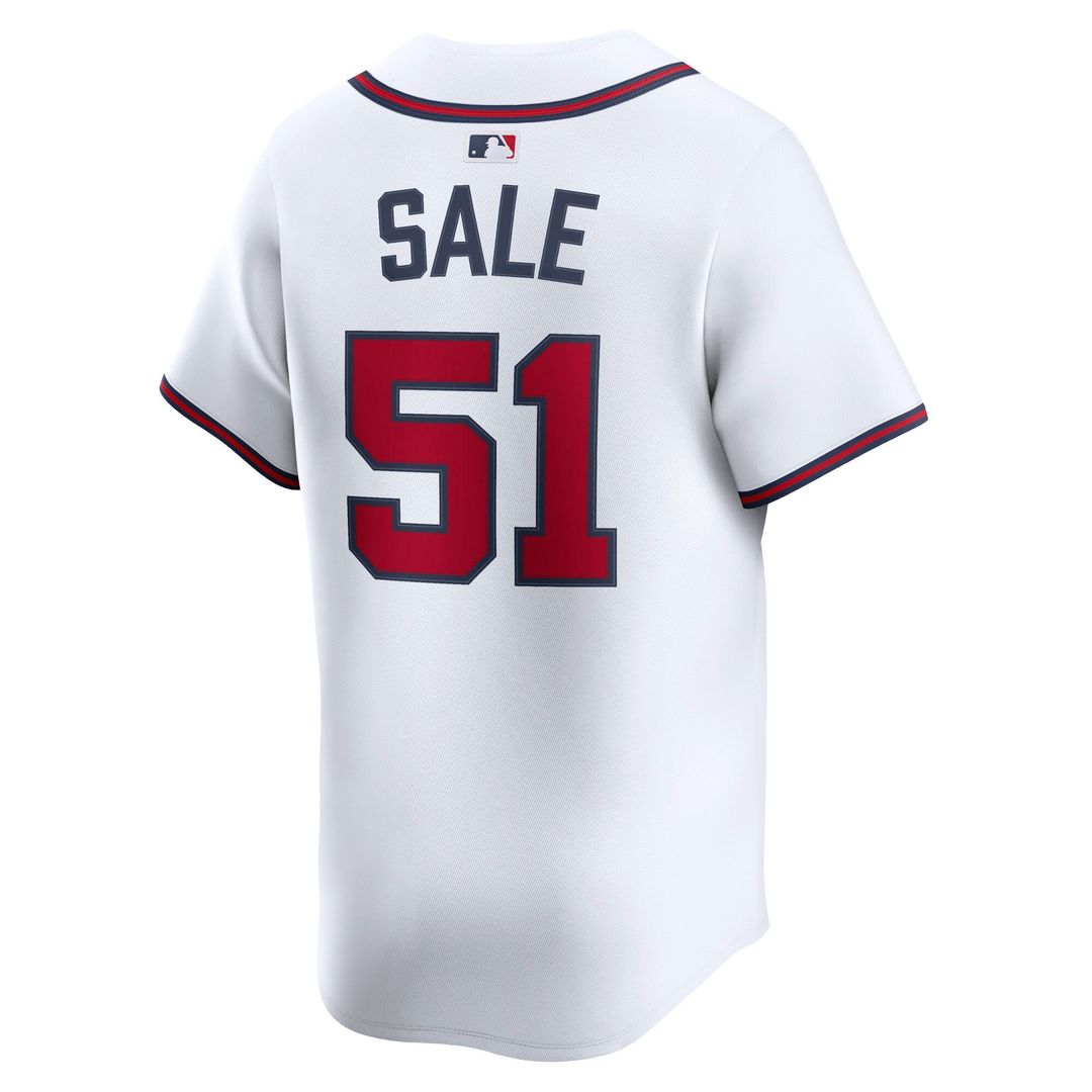 Chris Sale Atlanta Braves Nike Home Limited Player Jersey - White | MLB Fan Gear