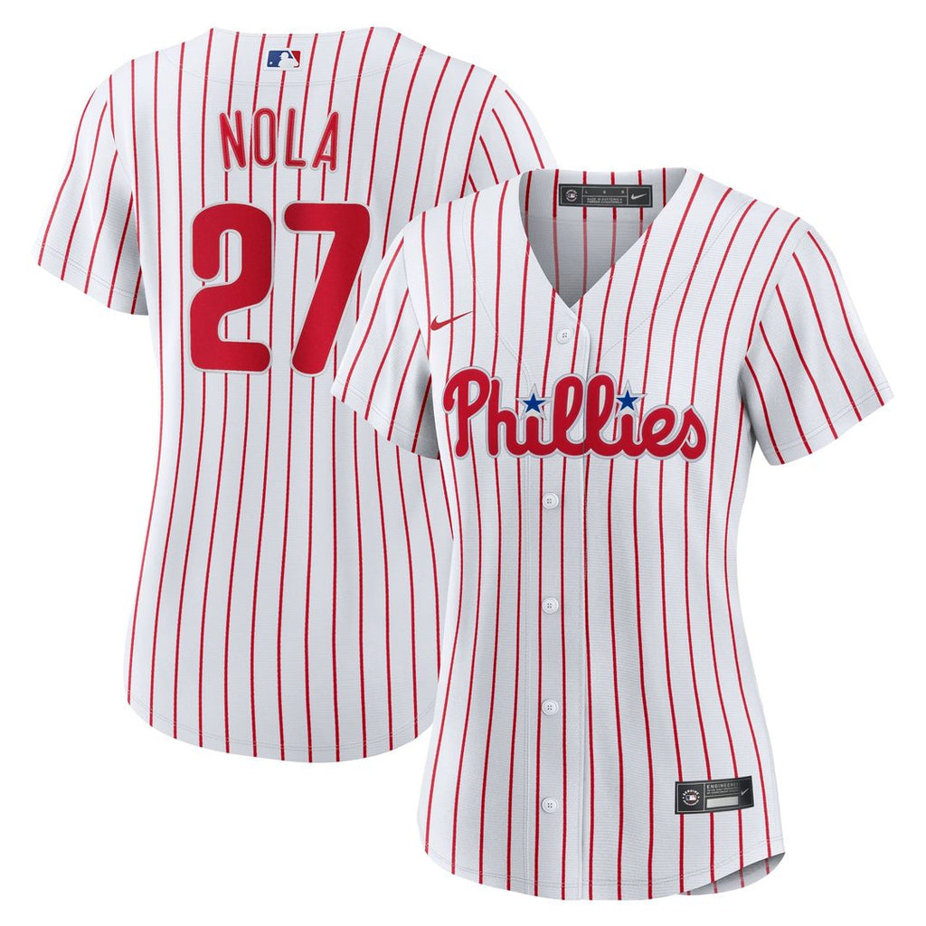Aaron Nola Philadelphia Phillies Nike Women's Home Replica Jersey - White | MLB Fan Gear
