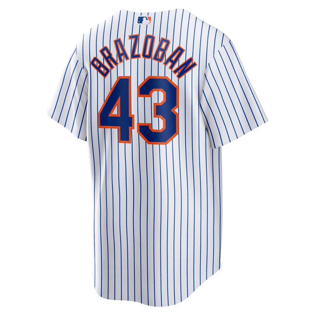 Huascar Brazobán New York Mets Nike Home Replica Jersey - White | MLB Fan Gear