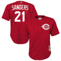 Deion Sanders Cincinnati Reds Mitchell & Ness Youth Cooperstown Mesh Batting Practice Jersey - Red | MLB Fan Gear