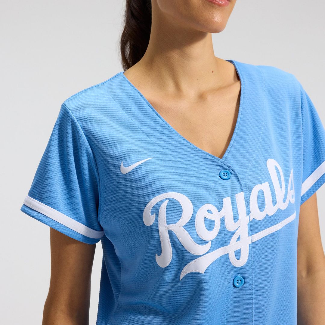 Kansas City Royals Nike Women's Alternate Replica Team Logo Jersey - Light Blue | MLB Fan Gear