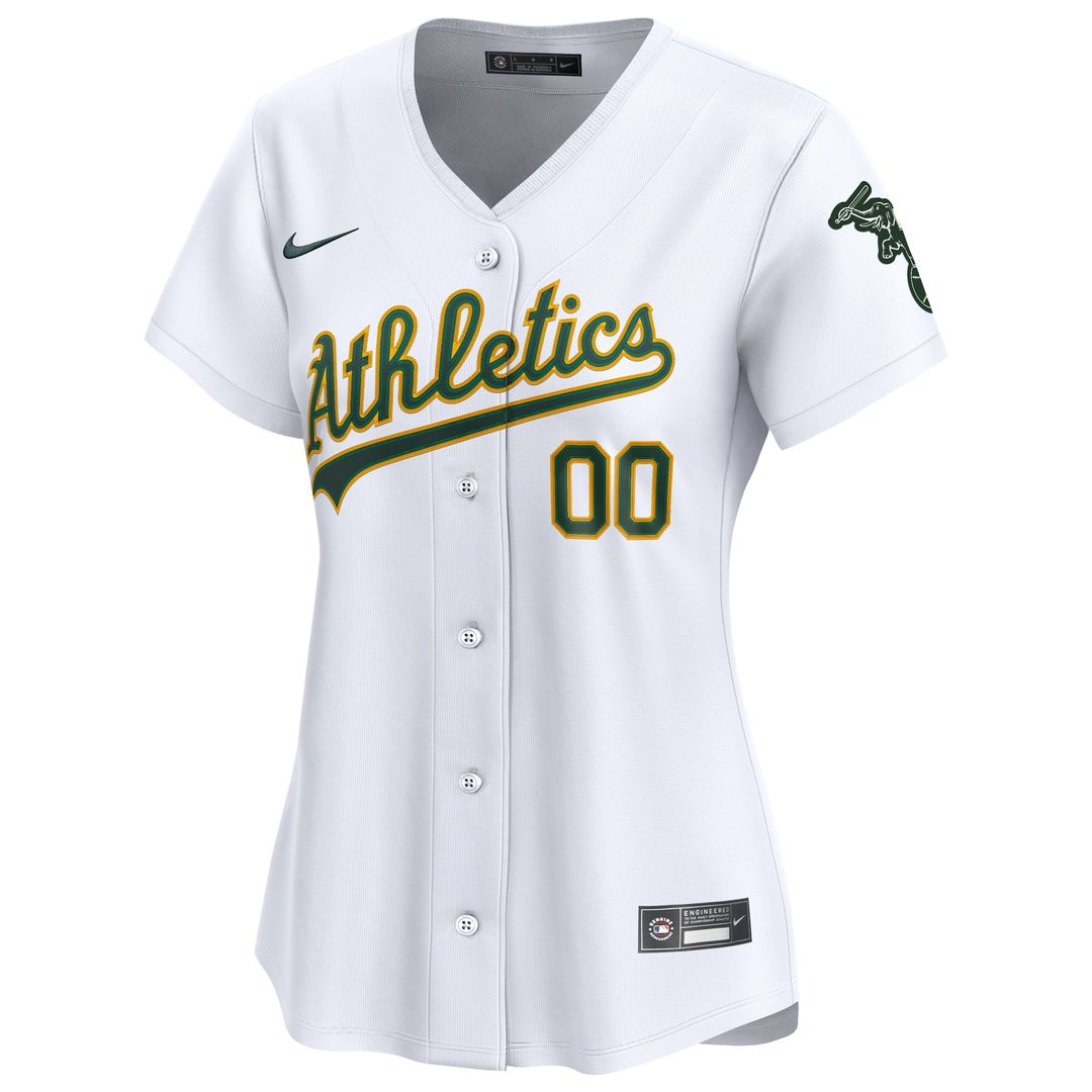 Athletics Nike Women's Home Limited Custom Jersey - White | MLB Fan Gear