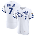Bobby Witt Jr. Kansas City Royals Nike Home Authentic Sponsor Patch Jersey - White | MLB Fan Gear
