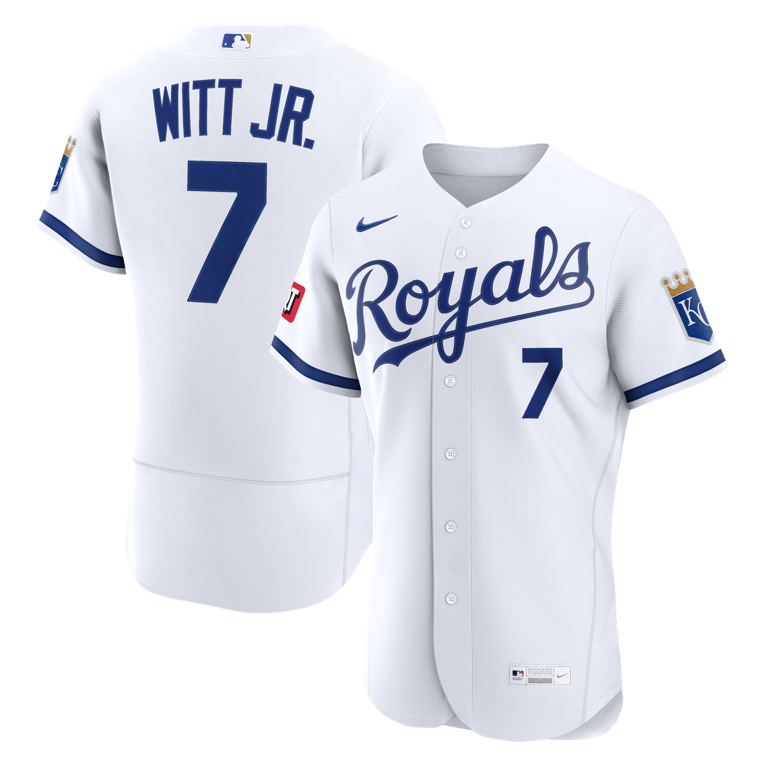 Bobby Witt Jr. Kansas City Royals Nike Alternate Authentic Sponsor Patch Jersey - Light Blue | MLB Fan Gear