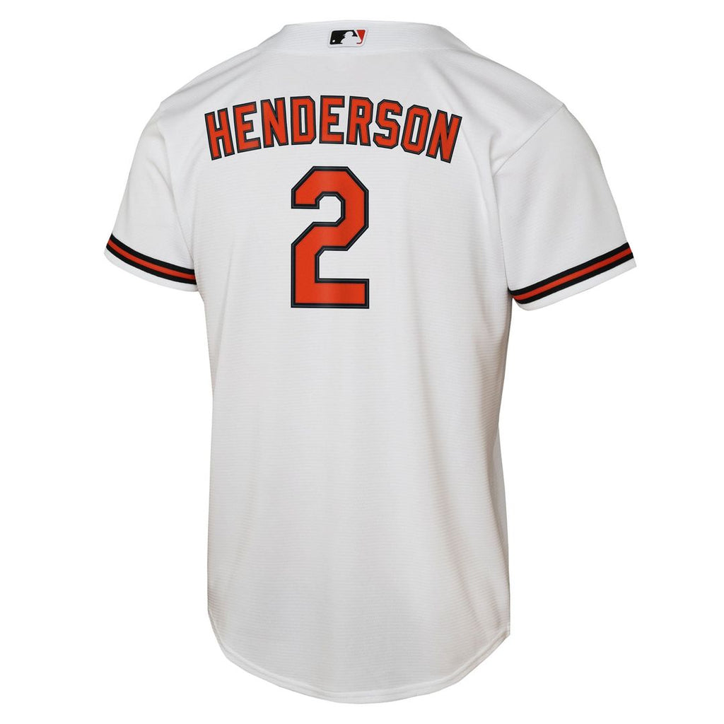 Gunnar Henderson Baltimore Orioles Nike Youth Home Replica Player Jersey - White | MLB Fan Gear