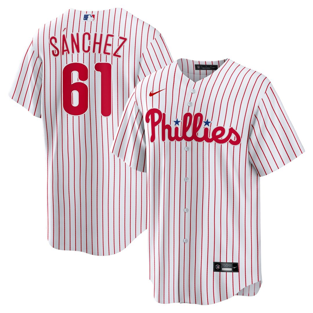 Cristopher Sanchez Philadelphia Phillies Nike Home Replica Jersey - White | MLB Fan Gear