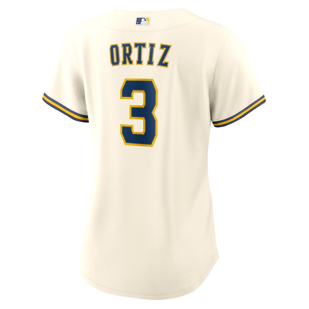 Joey Ortiz Milwaukee Brewers Nike Women's Home Replica Jersey - Cream | MLB Fan Gear