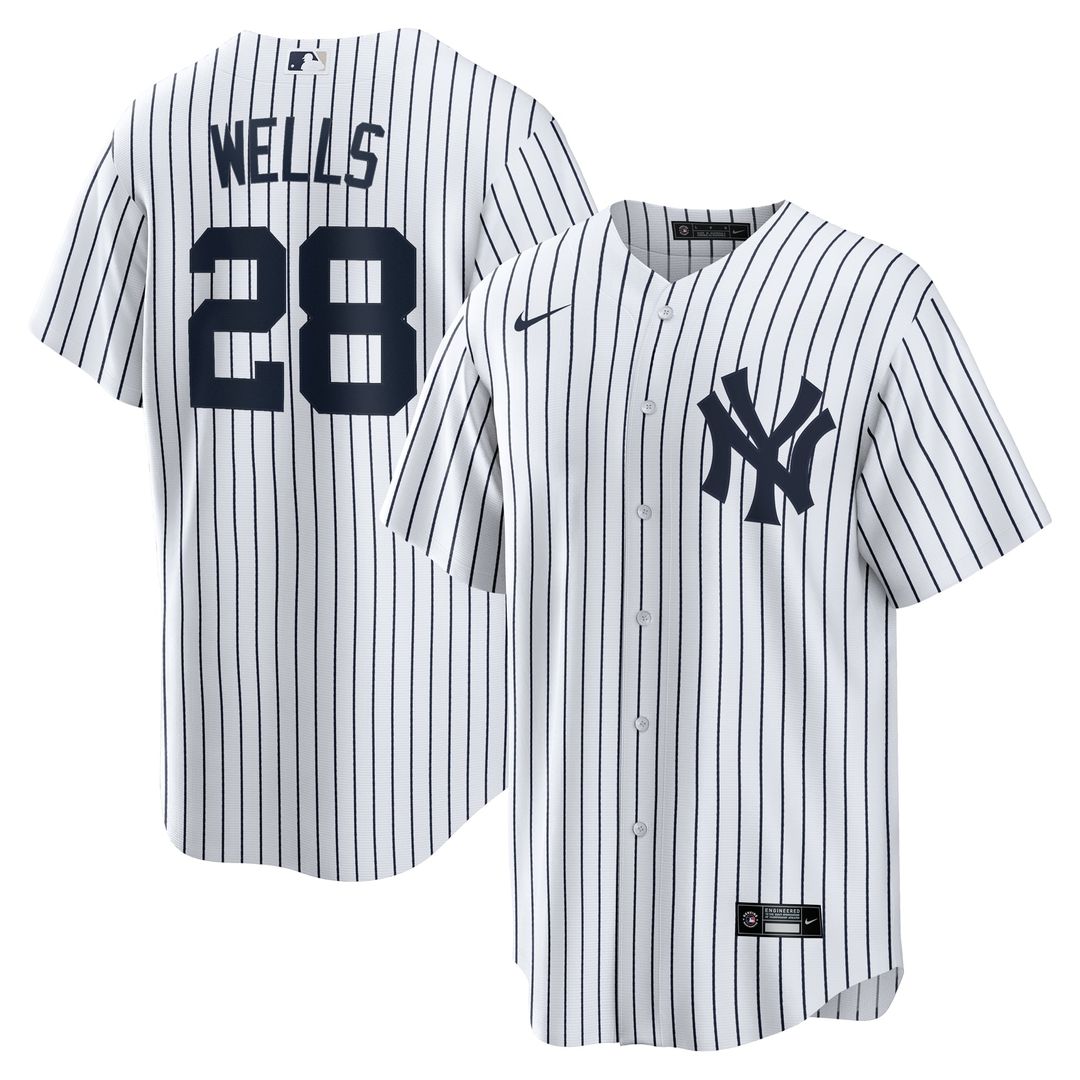 Austin Wells New York Yankees Nike Home Replica Jersey - White | MLB Fan Gear