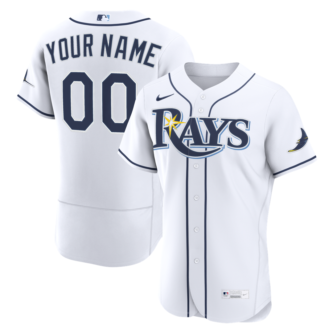 Tampa Bay Rays Nike Home Authentic Custom Jersey - White | MLB Fan Gear