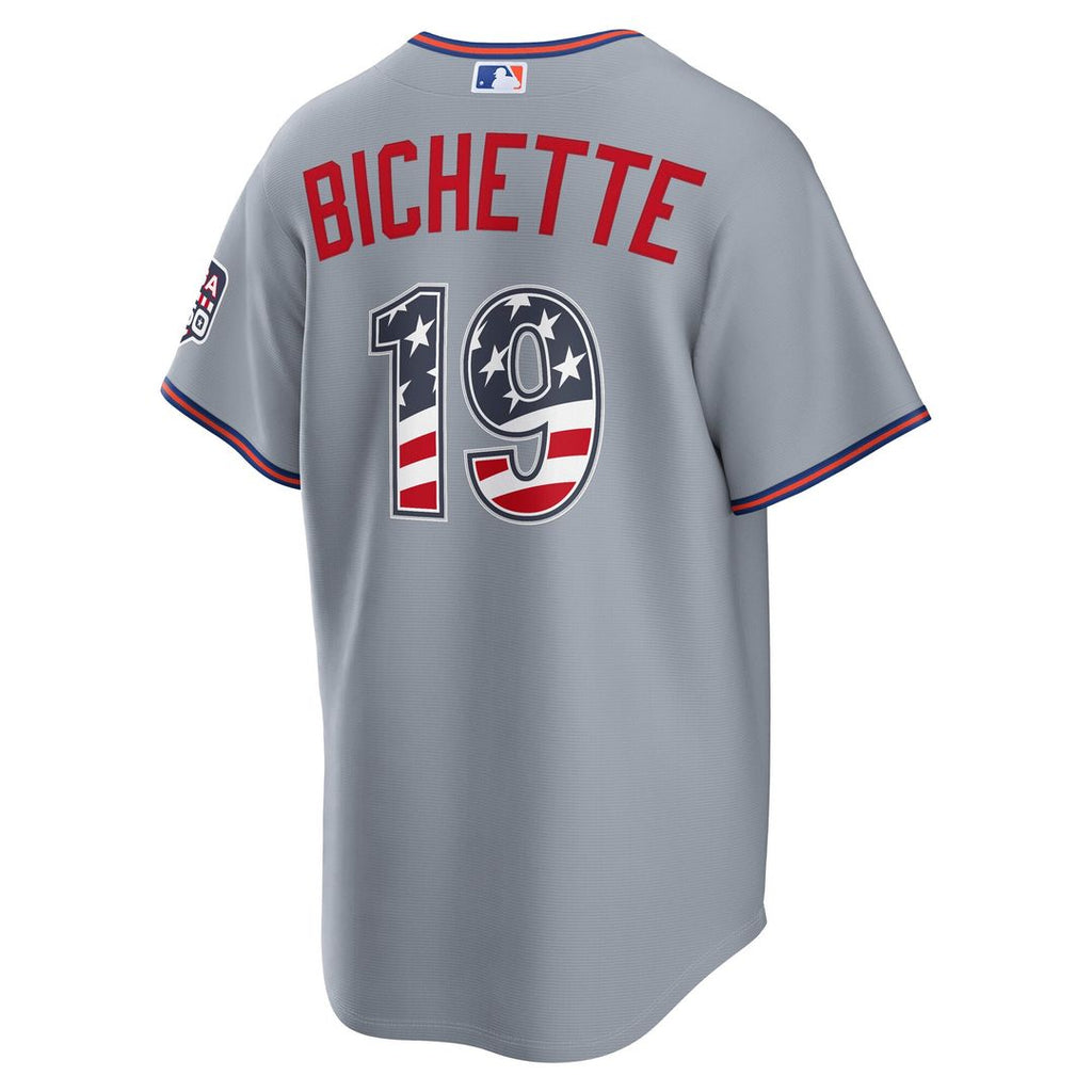 Bo Bichette New York Mets Nike USA 250 Fourth of July Road Stadium Jersey - Gray | MLB Fan Gear