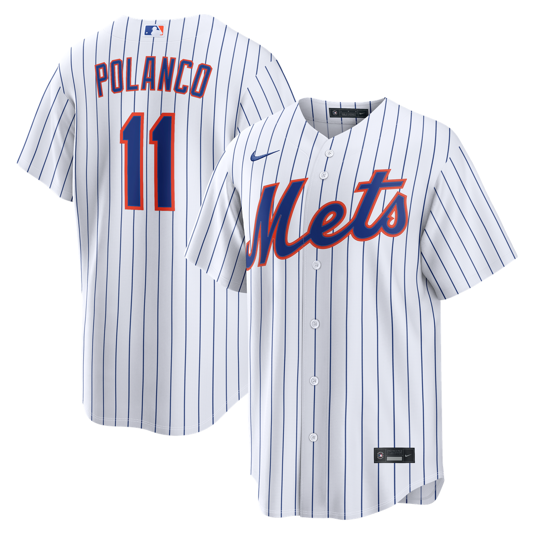 Jorge Polanco New York Mets Nike Home Replica Jersey - White | MLB Fan Gear