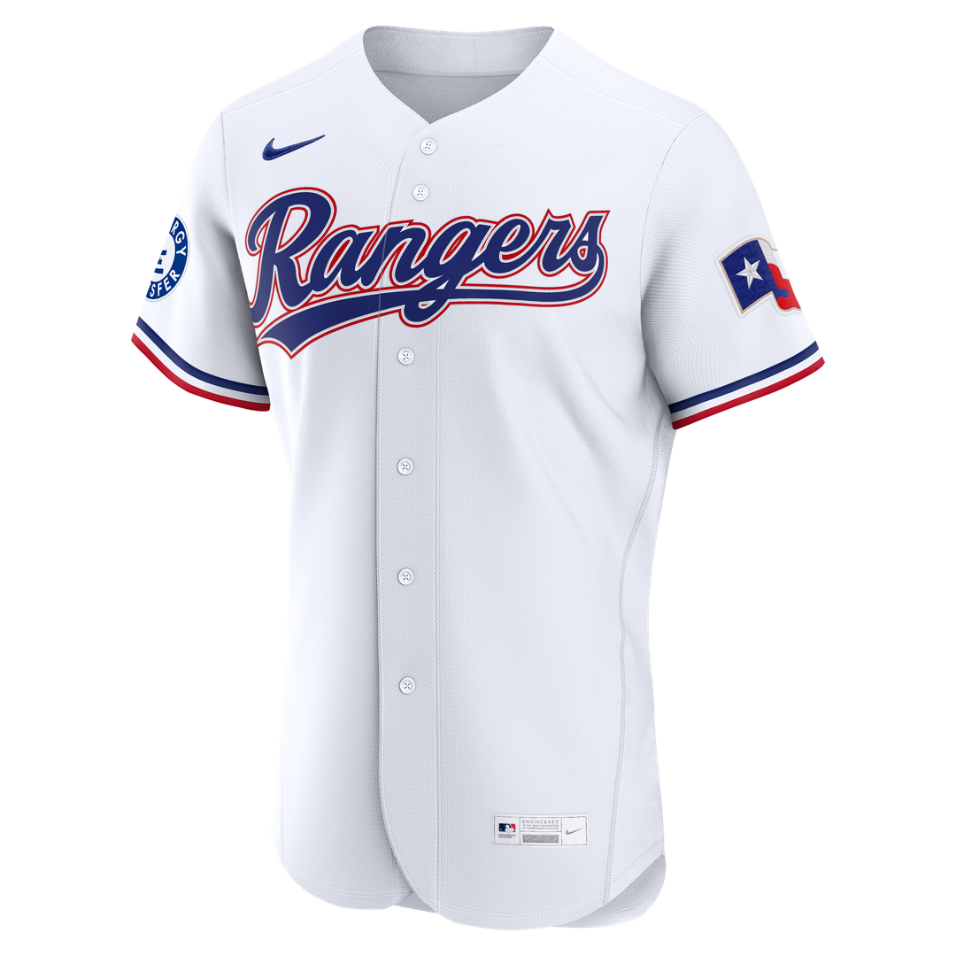 Corey Seager Texas Rangers Nike Home Authentic Sponsor Patch Jersey - White | MLB Fan Gear