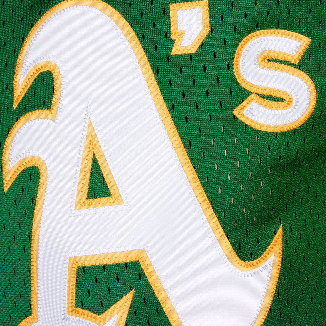 Reggie Jackson Athletics Mitchell & Ness Authentic Batting Practice Jersey - Green | MLB Fan Gear