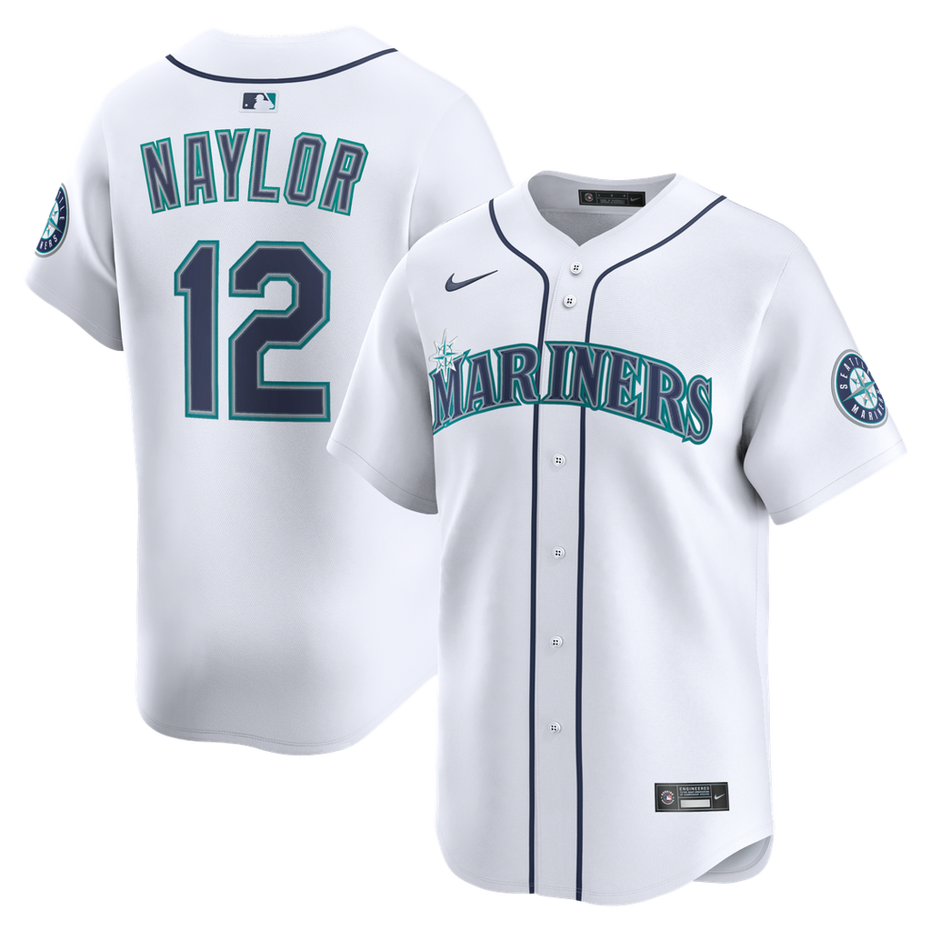 Josh Naylor Seattle Mariners Nike Home Limited Jersey - White | MLB Fan Gear