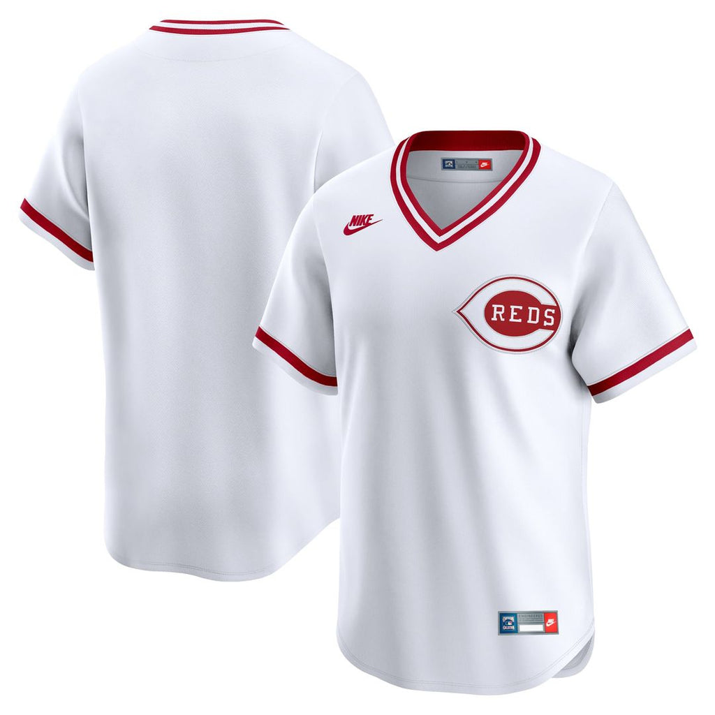Cincinnati Reds Nike Cooperstown Collection Limited Jersey - White | MLB Fan Gear