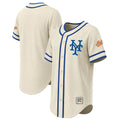New York Mets Stitches Throwback Fashion Jersey - Natural | MLB Fan Gear