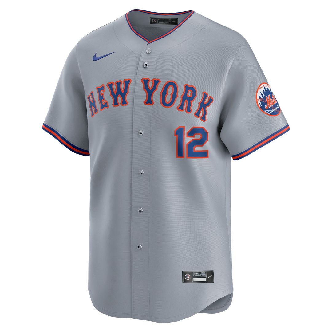 Francisco Lindor New York Mets Nike Road Limited Player Jersey - Gray | MLB Fan Gear