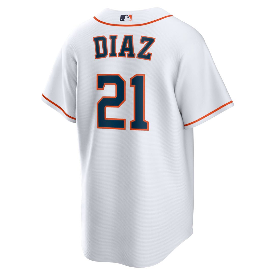 Yainer Diaz Houston Astros Nike Home Replica Jersey - White | MLB Fan Gear