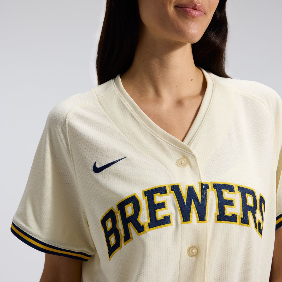Milwaukee Brewers Nike Women's Home Limited Jersey - Cream | MLB Fan Gear