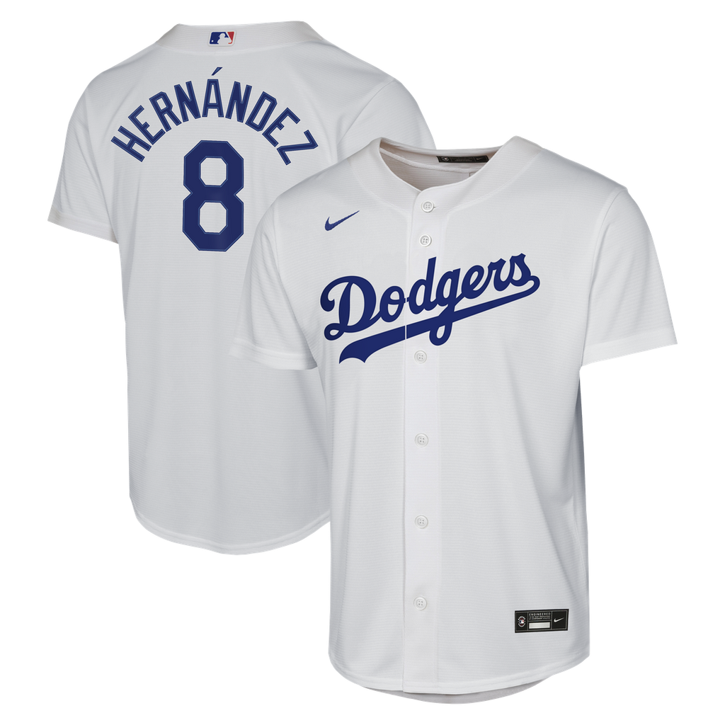 Enrique Hernández Los Angeles Dodgers Nike Youth Home Baseline Jersey - White | MLB Fan Gear