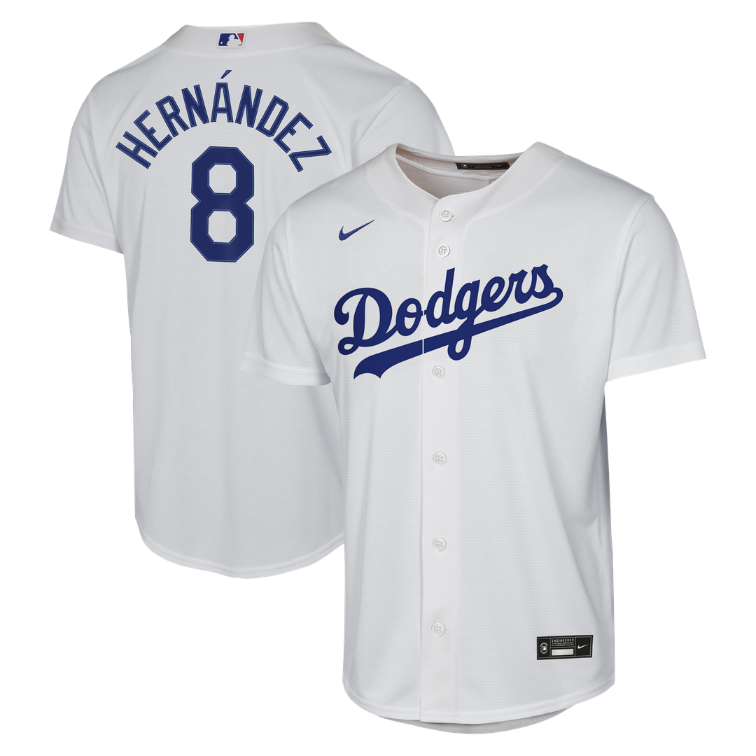 Enrique Hernández Los Angeles Dodgers Nike Youth Home Baseline Jersey - White | MLB Fan Gear