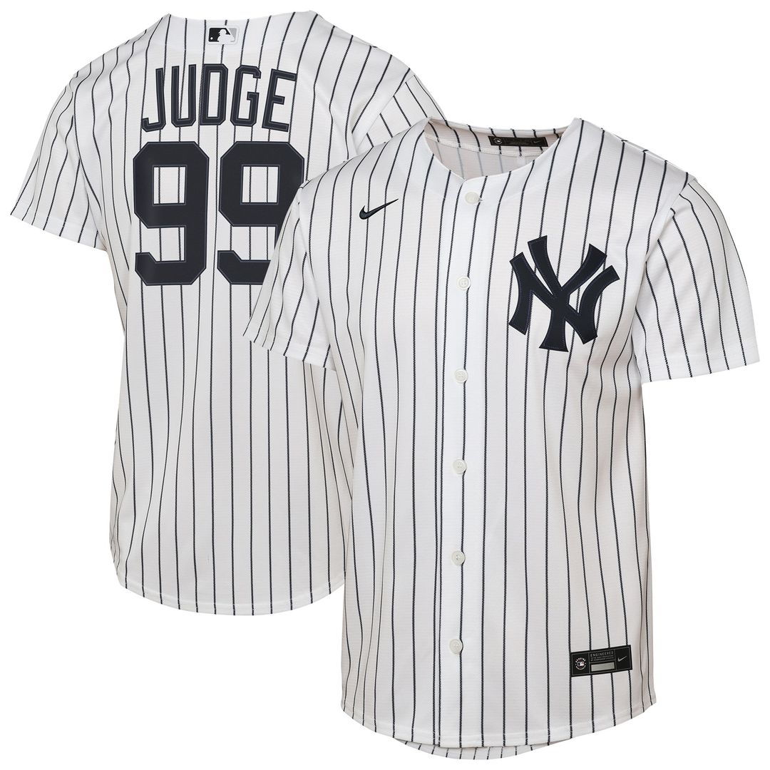 Aaron Judge New York Yankees Nike Youth Home Replica Player Jersey - White | MLB Fan Gear
