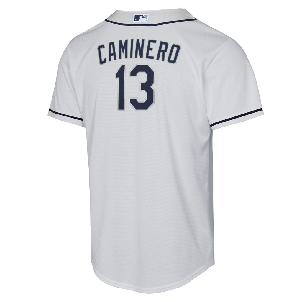 Junior Caminero Tampa Bay Rays Nike Youth Home Replica Player Jersey - White | MLB Fan Gear