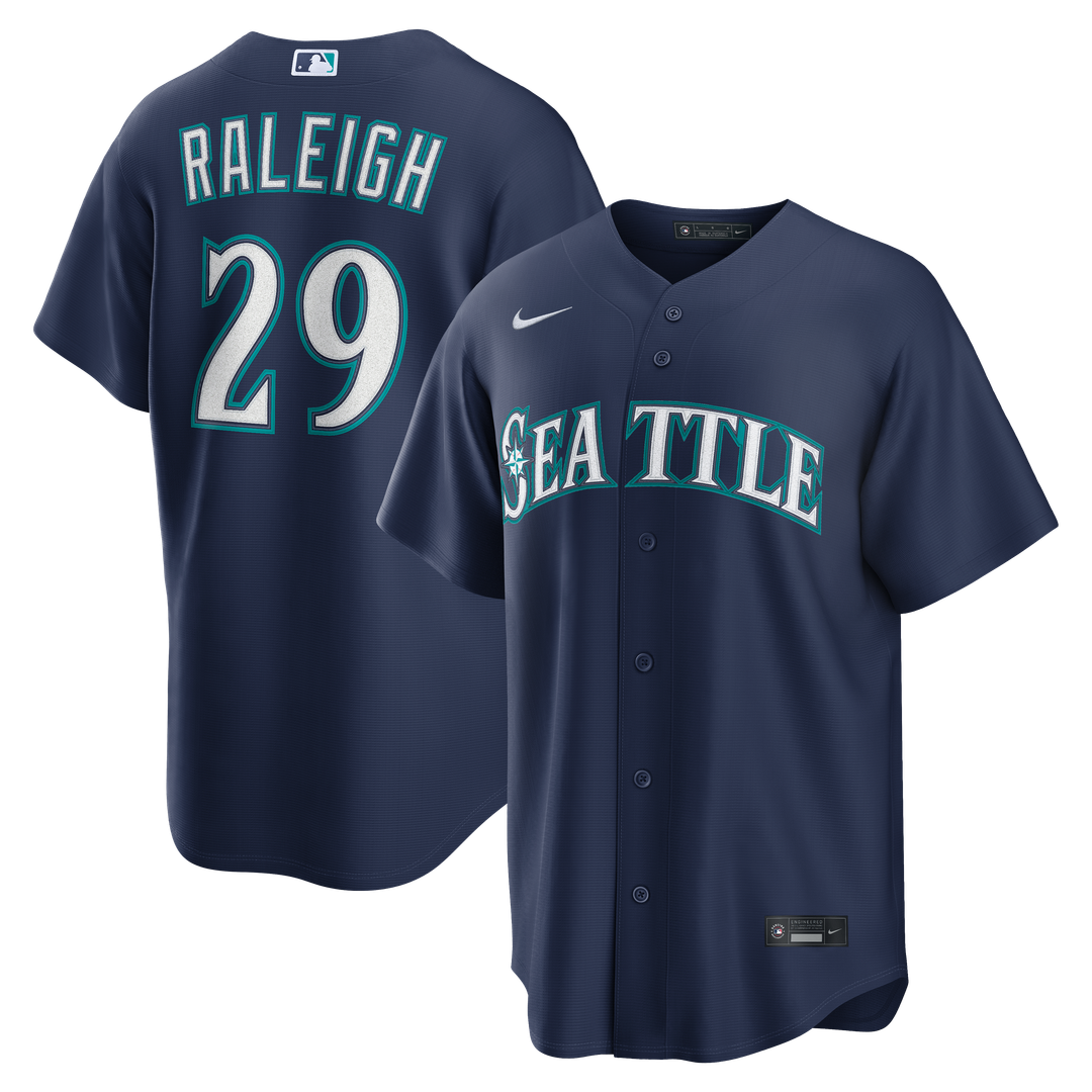 Cal Raleigh Seattle Mariners Nike Home Replica Jersey - White | MLB Fan Gear