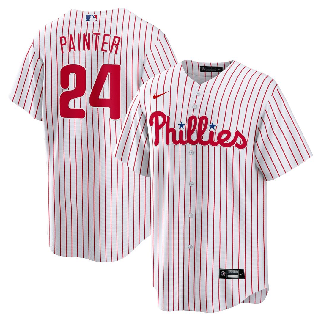 Andrew Painter Philadelphia Phillies Nike Home Replica Jersey - White | MLB Fan Gear