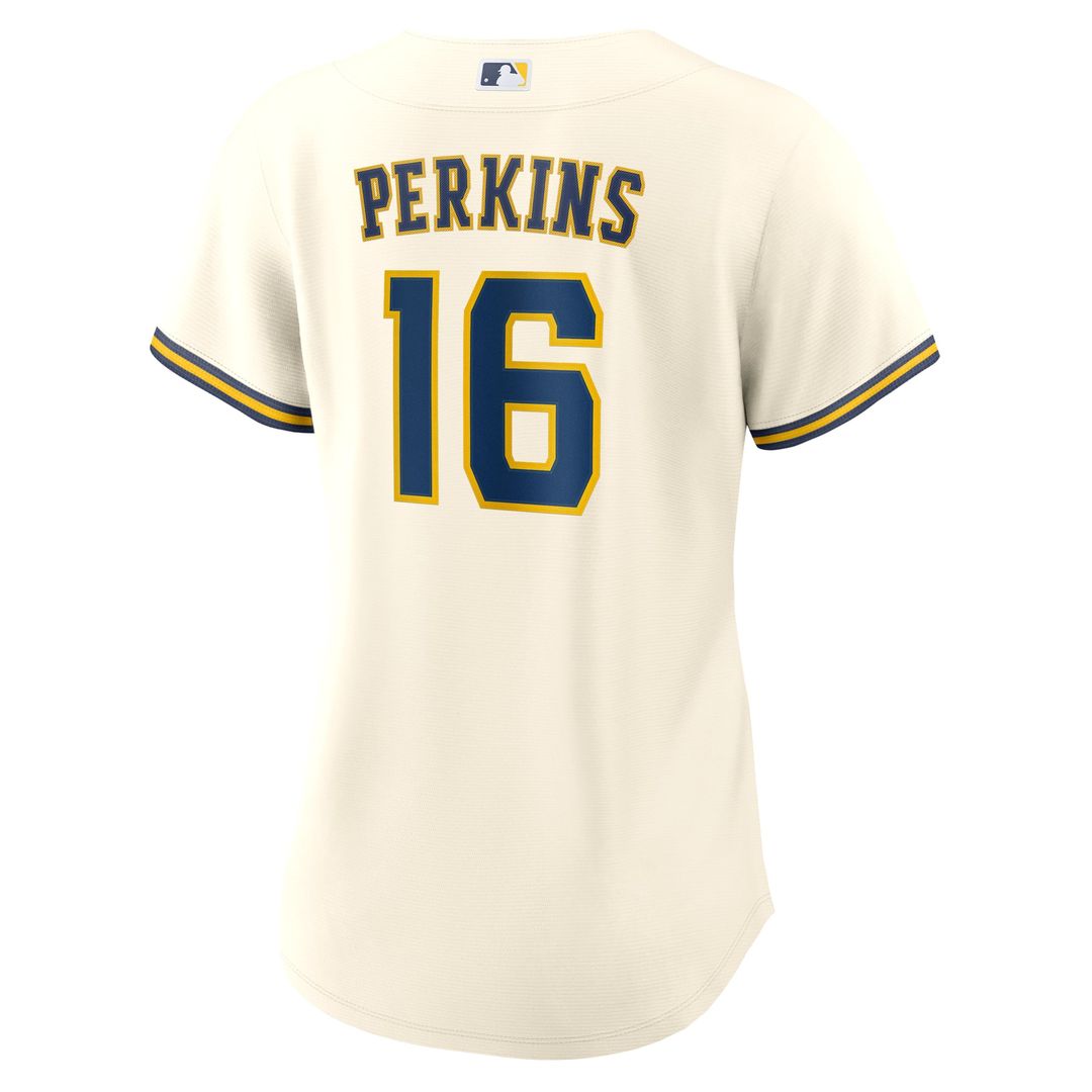 Blake Perkins Milwaukee Brewers Nike Women's Home Replica Jersey - Cream | MLB Fan Gear