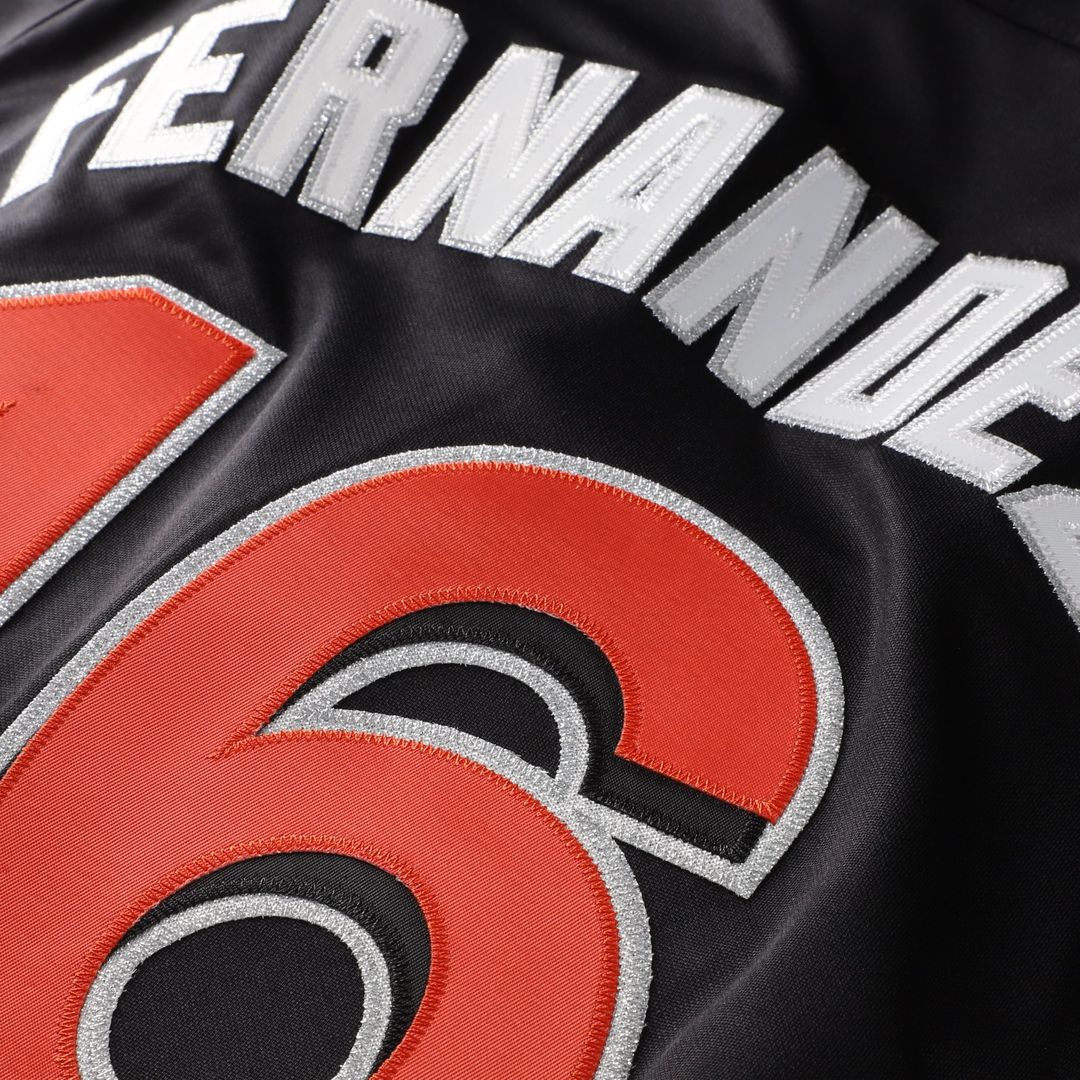 Jose Fernandez Miami Marlins Mitchell & Ness Authentic Batting Practice Jersey - Black | MLB Fan Gear