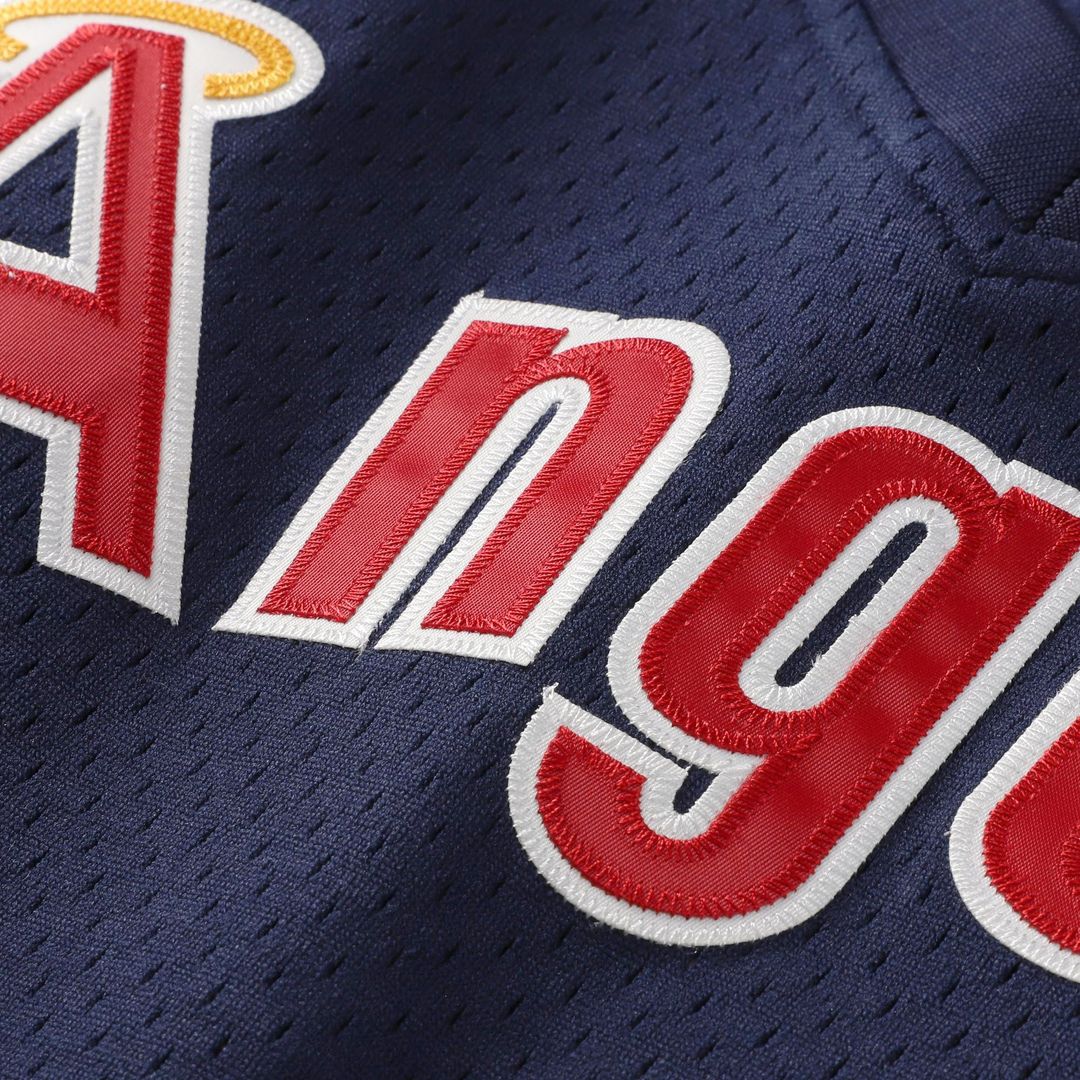 Reggie Jackson California Angels Mitchell & Ness Authentic Batting Practice Jersey - Navy | MLB Fan Gear