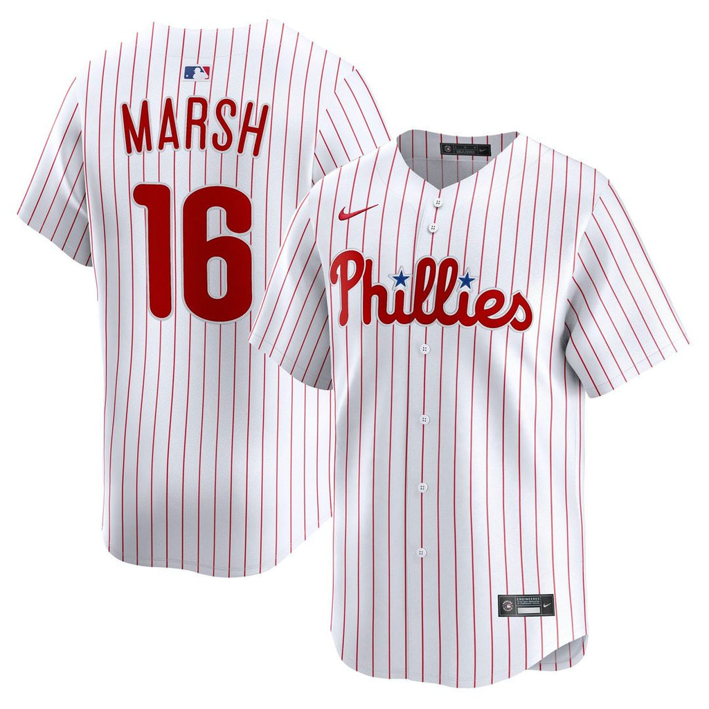 Brandon Marsh Philadelphia Phillies Nike Home Limited Player Jersey - White | MLB Fan Gear