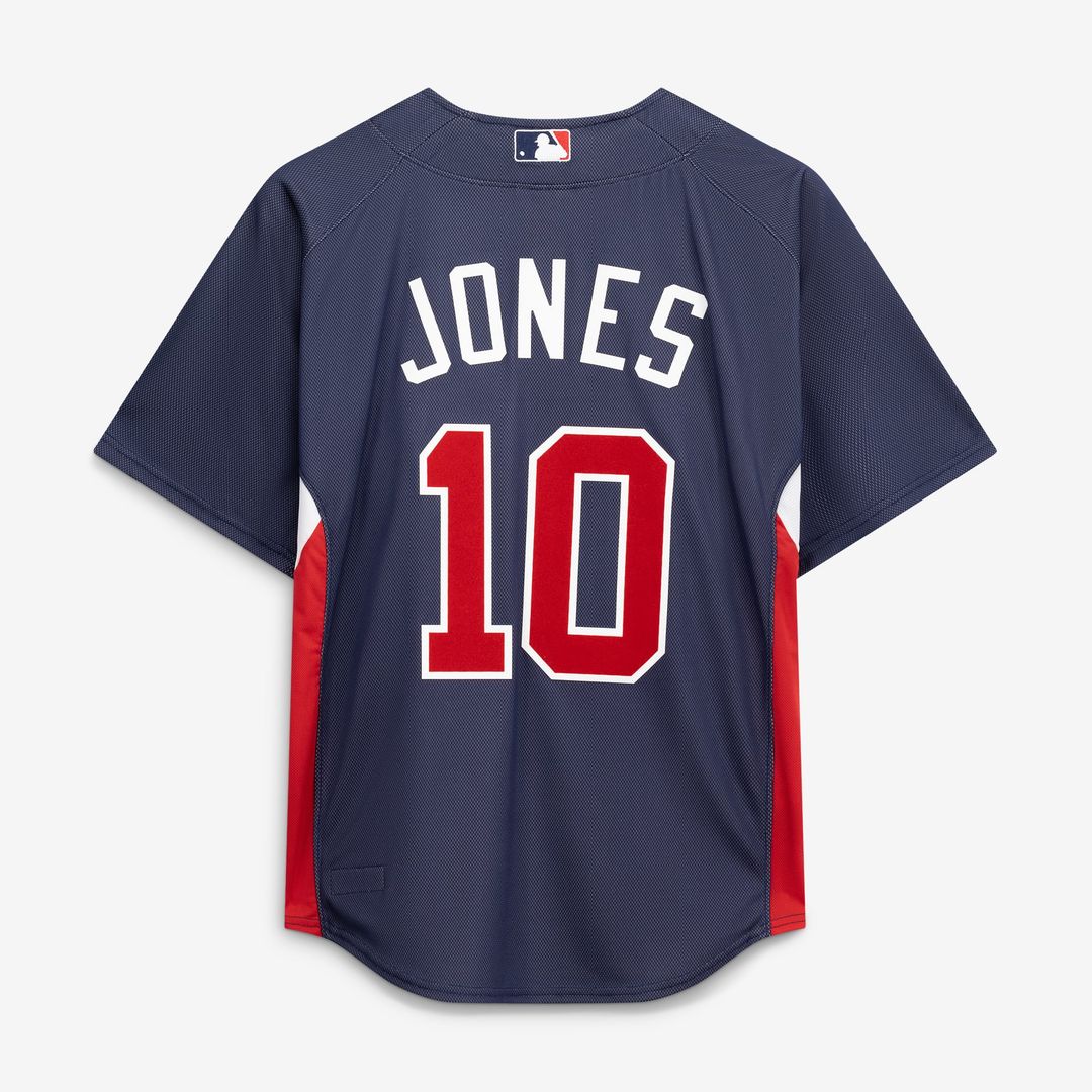 Chipper Jones Atlanta Braves Mitchell & Ness Authentic Batting Practice Jersey - Navy | MLB Fan Gear