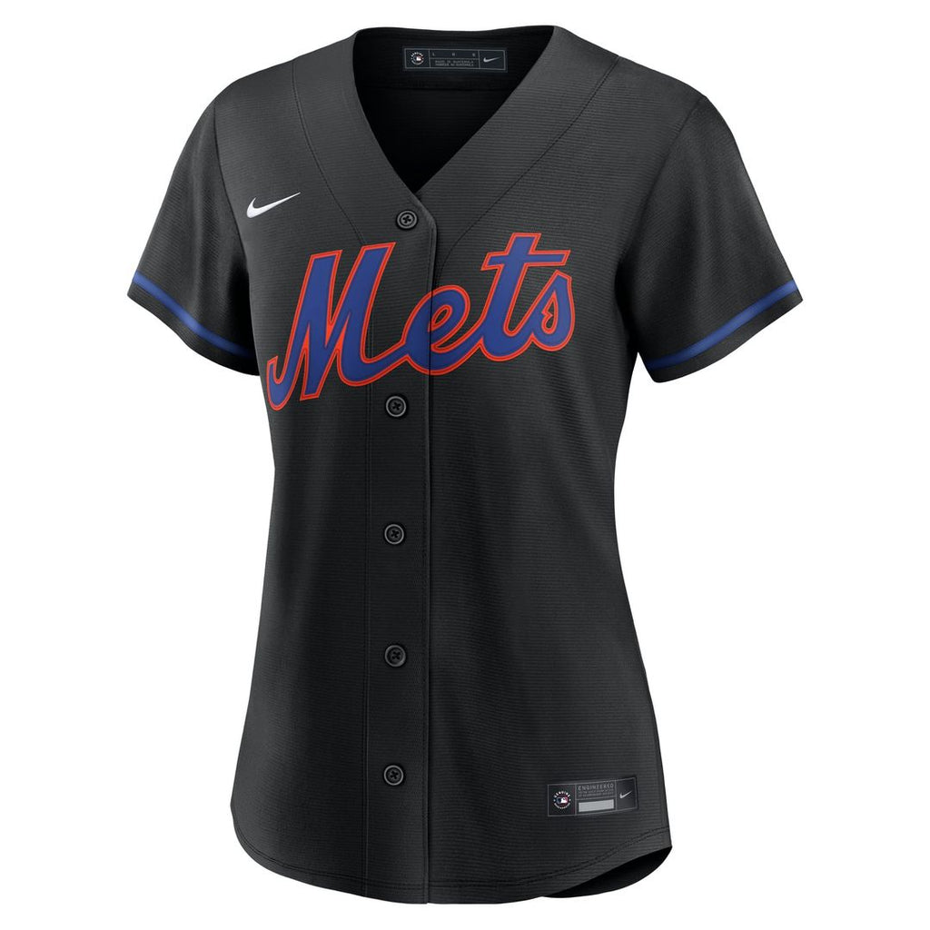 Francisco Lindor New York Mets Nike Women's Alternate Replica Jersey - Black | MLB Fan Gear